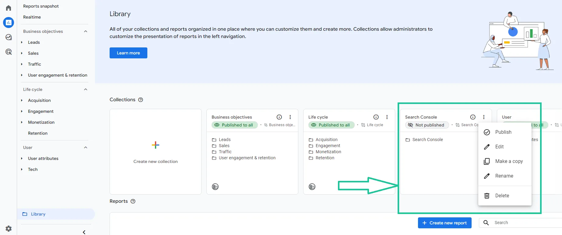 Báo cáo SEO trong GA4 - Google Search Console