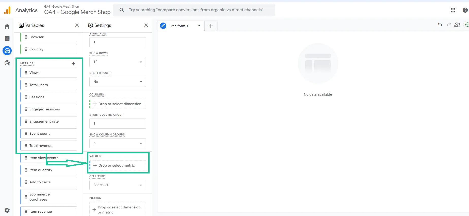 Báo cáo SEO trong GA4 - Organic Search Overview